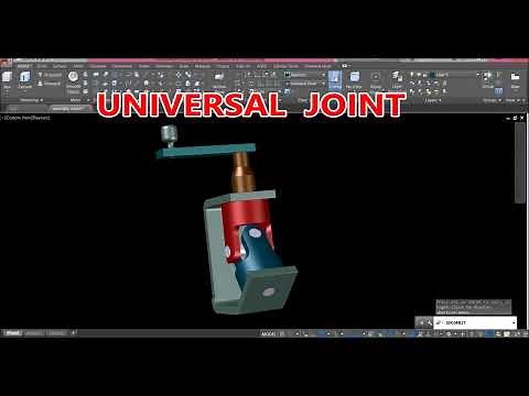 Autocad Tutorial | Design & Assembly of Universal Joint