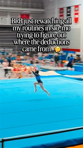 BRB Rewatching My Gymnastics Routines in Slow Motion #shorts