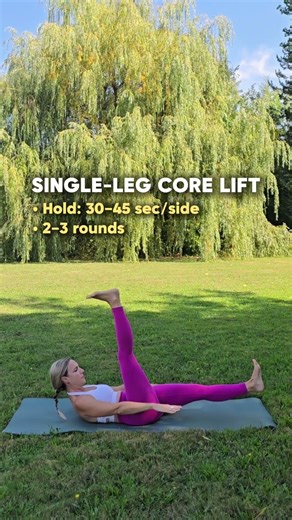 Simple yoga core strength you can do at home