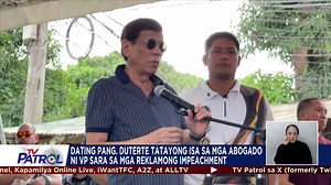 268K views · 7.4K reactions | Inanusyo ni Vice President Sara Duterte na mismong ang kanyang amang si dating pangulong Rodrigo Duterte ang tatayong isa sa mga abogado niya sa kinakaharap na mga impeachment complaints. Buong ulat: https://www.abs-cbn.com/news/nation/2024/12/25/ex-pres-duterte-to-stand-as-lawyer-for-vp-sara-in-impeachment-woes-1719 | TV Patrol | Facebook