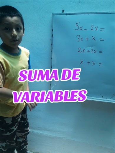 Suma de Variables en Matemáticas para Niños