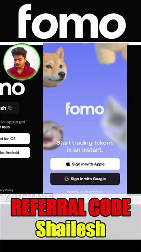Fomo Family Referral Code Shailesh Enjoy 10% Off On Trading Fees Fomo App Invite Code