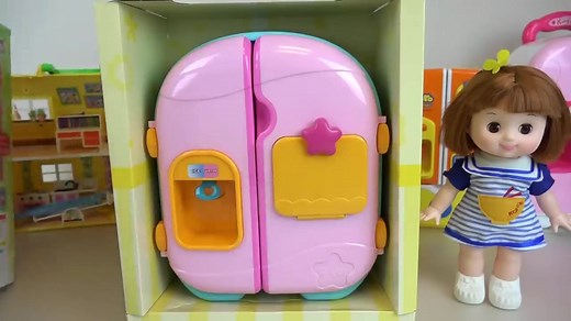 Baby Doll Refrigerator and Food Toy for Kids