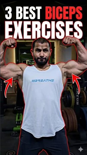 3 Best Biceps Exercises for Bigger Arms 💪🔥