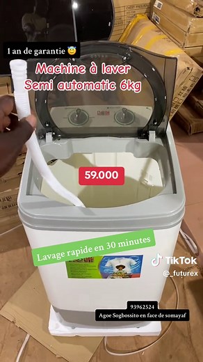 Machine à laver semi-automatique 6kg disponible