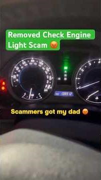 Check Engine Light Was Removed! #automechanic #toyota #scam #mechanicscam