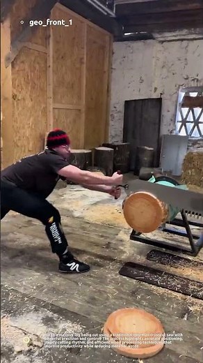 Insane Two-Man Crosscut Saw Skills! Precision Log Cutting in Action