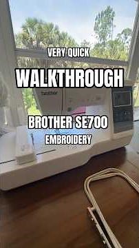 How to use BROTHER SE700 Embroidery machine QUICK AND EASY #brotherse700 #embroiderymachine