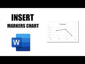 How to insert scatter with straight lines and markers chart in word