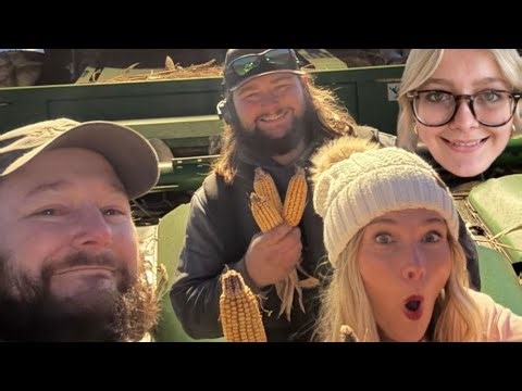 Never ending last day of corn harvest…ran out of fuel!