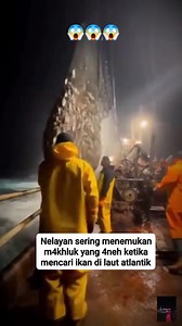 Nelayan sering menemukan m4khluk yang 4neh ketika mencari ikan di laut atlantik #Atlantik #sea #ocean #monster #fish #LegendOfTheSea | S Sutami Yahya