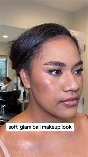 Another gorgeous ball girlie, we did a soft makeup look that will give just enough glow for the photos but not look too heavy. #ballmakeup #makeupartist #soft glam party makeup look