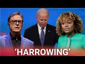 Stephen Colbert grills Karine Jean-Pierre over Biden's ‘harrowing’ debate performance