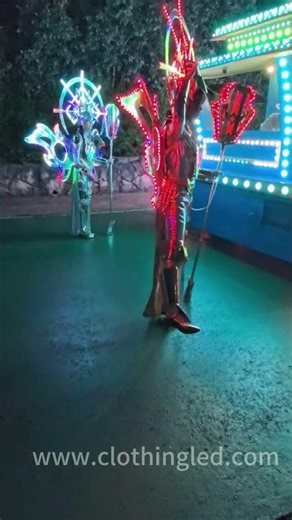 Led light-up costume parade performance