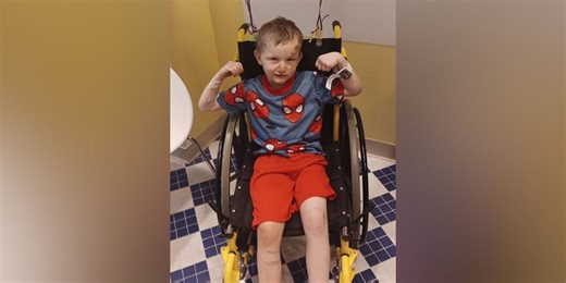 Kindergartner recovering from surgery after being hit by truck while getting off bus in Scott Co.