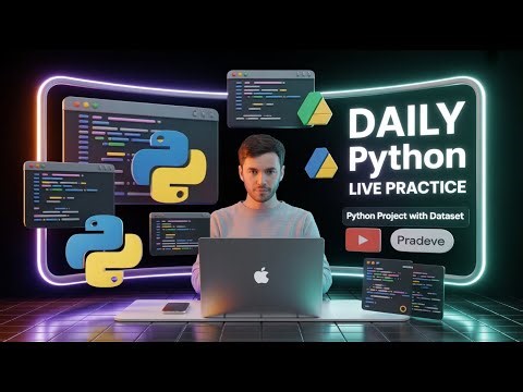 🔴 Live Study With Me | Python Questions Practice Live | Data Analyst | With Google Drive Link - SQL
