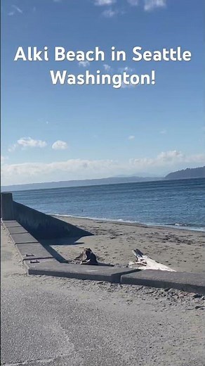 Alki Beach in Seattle Washington Pacific Northwest Vibing! #pnw #travelvlog #seattleblogger