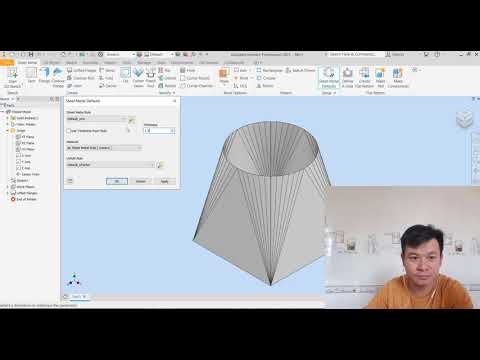 Autodesk Inventor Sheet Metal Tutorial Hopper Design & Assembly PART 03