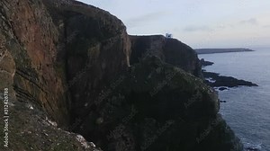 Rocks At Holy Island, Anglesey, Wales. Tilt Up