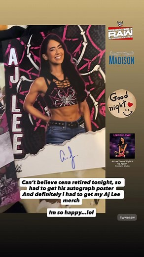 The perks of working in MSG…. Lol #WWE #WWERaw #AJLee #johncena #CMPunk #madisonsquaregarden #EpicNight #ThankYouCena #IRL #GoodnightEveryone | Alba Stephanie Tigrero