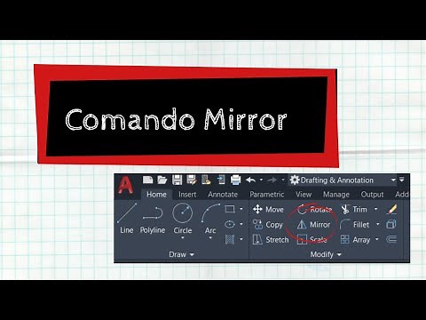 Tutorial para utilizar el comando Mirror en AutoCad