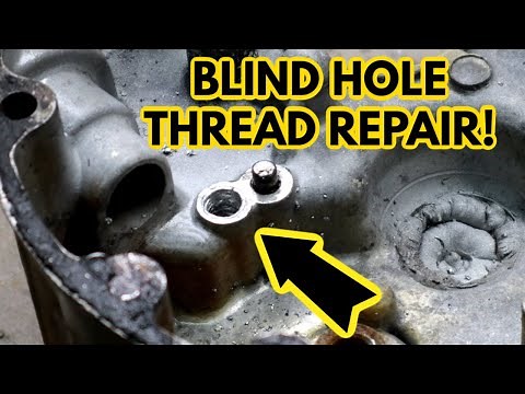 Blind Hole Thread repair | How to install a Helicoil thread insert