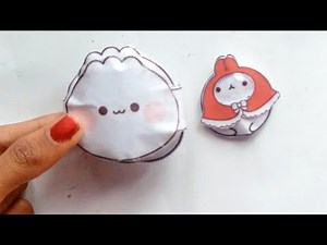Diy dumling squishy book/molang paper doll 🥟🥟#my squishy little dumplings