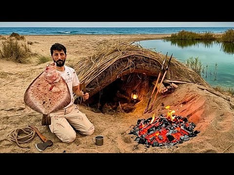 3 DAYS solo survival on island (NO FOOD, NO WATER, NO SHELTER) Catch and Cook. BUSHCRAFT Camping