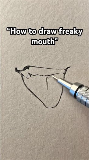 How to draw freaky mouth