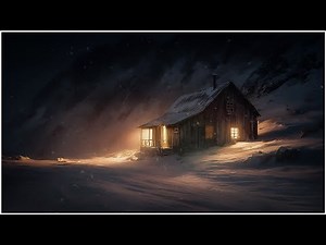 Night of the Avalanche┇Epic Blizzard Storm Sounds & Heavy Blowing Snow Ambience