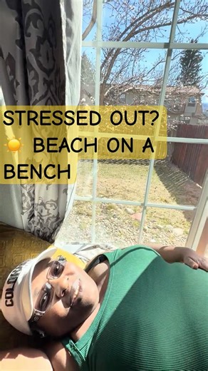 Overwhelmed Mom? Try This 5-Minute Sunlight Reset! Newly Diagnosed moms, On The Beach on a Bench.