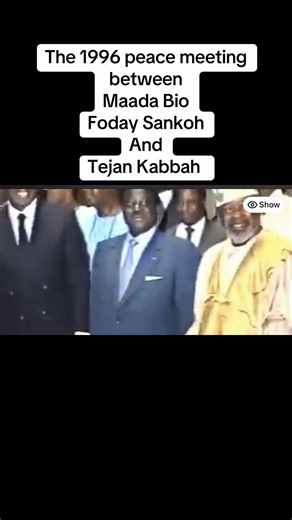 The Abidjan Peace Accord between Sankoh , Bio and Kabbah . #sierraleonetiktok🇸🇱 #foryoupage #viral #freetown🇸🇱