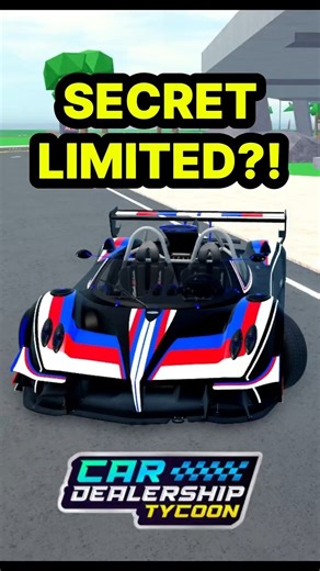 😱 NEW SECRET Limited Coming to Car dealership?! #roblox #cardealershiptycoon #car #trending #shorts