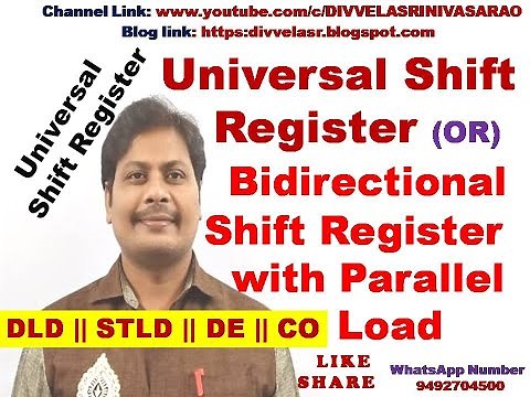 Universal Shift Register || Bidirectional Shift Register with Parallel Load || Shift Register || DLD