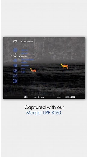 Merger LRF XT50: 8 colour palettes to spot every heat source. #pulsarvision