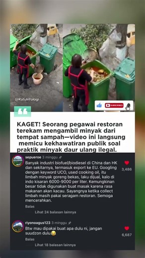 Rekaman Dugaan Gutter Oil Viral 😳