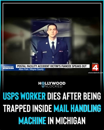 HOLLYWOOD UNLOCKED on Instagram: "HU Staff: Deja Monet @dejvmonet A USPS worker died after he became stuck inside a mail handling machine at a distribution center in Allen Park, Michigan. ___________________________________________________ Authorities identified the worker as 36-year-old Nicolas John Acker, who was reportedly stuck inside the machine for approximately six to eight hours before being discovered on Saturday at the USPS Detroit Network Distribution Center, according to FOX News. Ac