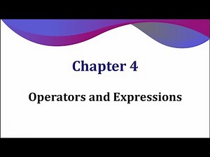 C#- Chapter 4 : Operators and Expressions