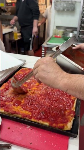 No frills, no nonsense. Just Sebby, a tomato pie, and proof that basic can be unbelievable.