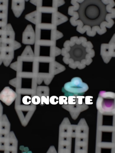 Raw Concrete decorated GD level – Raw Concrete shouldn't be decorated