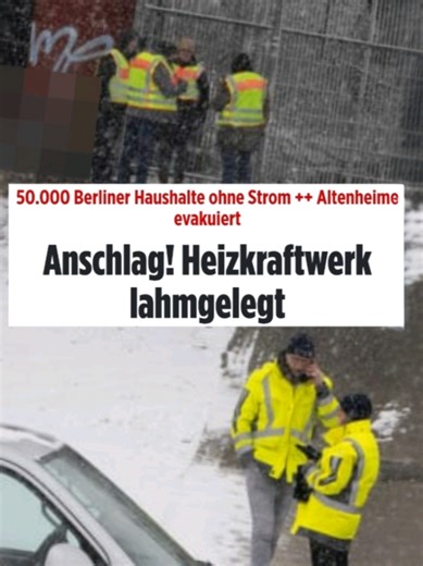 Stromausfall in Berlin: 50.000 Haushalte betroffen