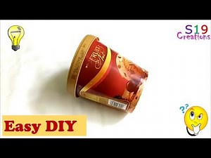 Best Out of waste ideas | how to reuse icecream box | diy Home decor | Affordable decor idea
