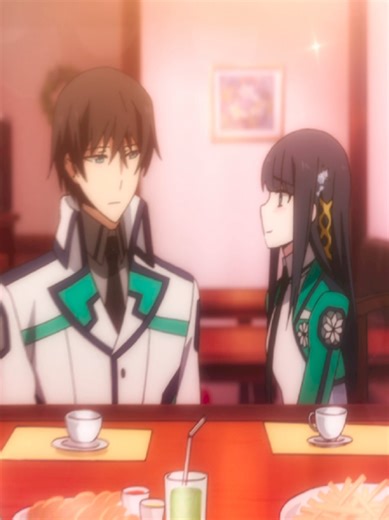 The Irregular at Magic High School, Miyuki gets jealous after seeing Tatsuya talking to another girl #anime #theirregularatmagicschool #tatsuya #miyuki #animesw6