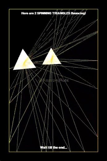 This Spinning Triangle Animation Will Blow Your Mind! #satisfying #viral #simulation