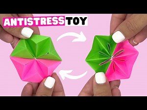 FUN paper toy ANTISTRESS transformer [origami fidget toy]