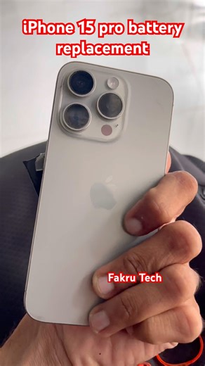 ഐഫോൺ 15 ബാറ്ററി /iPhone 15pro Battery Replacement iPhone 15 Pro Battery Health 80% to 100%🔋#shorts