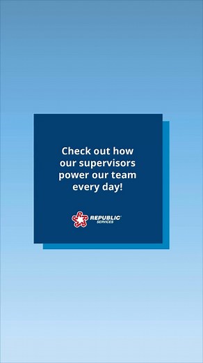 From guiding morning huddles to addressing service needs, our supervisors serve as essential local leaders. They demonstrate unwavering dedication to safety and mentorship, empowering our frontline employees to effectively serve customers and strengthen communities every day. | Republic Services