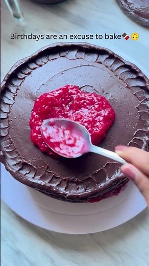 Chocolate Raspberry Cake 🎂🍫🤤