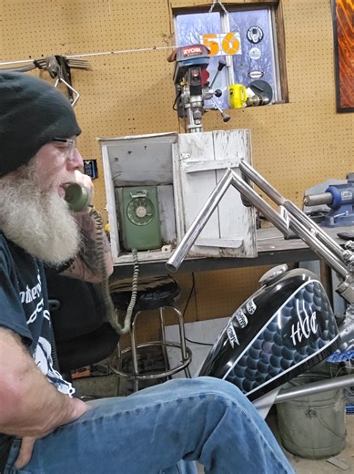 Choppers and Landlines: A Biker's Morning Journey