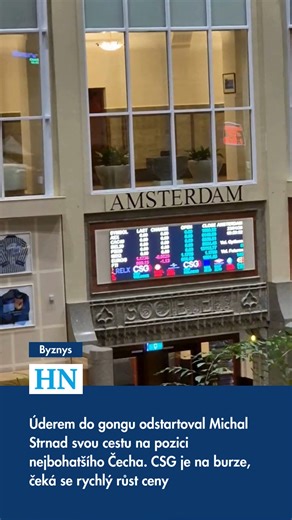 🔵 Lepší moment pro uvedení své firmy na burzu si Michal Strnad, majitel české zbrojařské firmy CSG, asi vybrat nemohl. V pátek ráno ranou do gongu na amsterodamské burze Euronext odstartoval největší letošní evropské IPO – tedy první veřejnou nabídku akcií. V evropském obranném průmyslu jde o největší IPO za poslední dekády, o čemž svědčí i velký zájem evropských médií. Zprávou o české firmě otevírala svoje zpravodajství téměř všechna nizozemská média. 🔗 Více na webu 👉 https://hn.cz/c1-678372